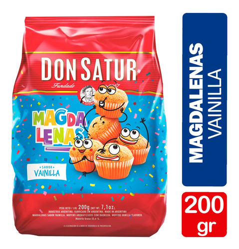GALLETITAS  MADALENAS DON SATUR  VAINILLA 200GRS